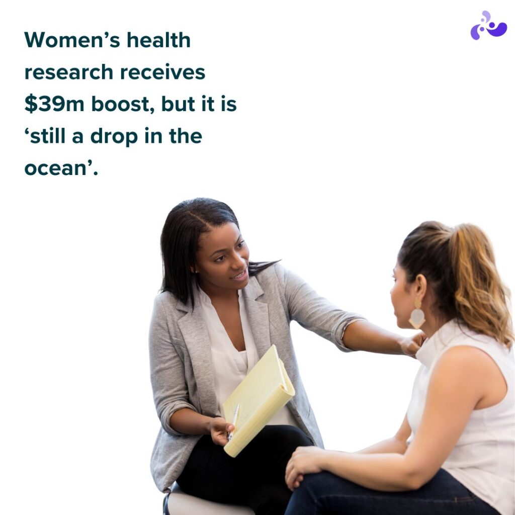 Women’s health research receives $39m boost, but ‘still a drop in the ocean’