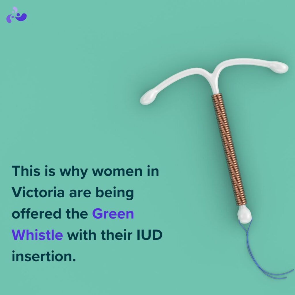 Why women in Victoria are being offered the green whistle, and what NSW can learn from it