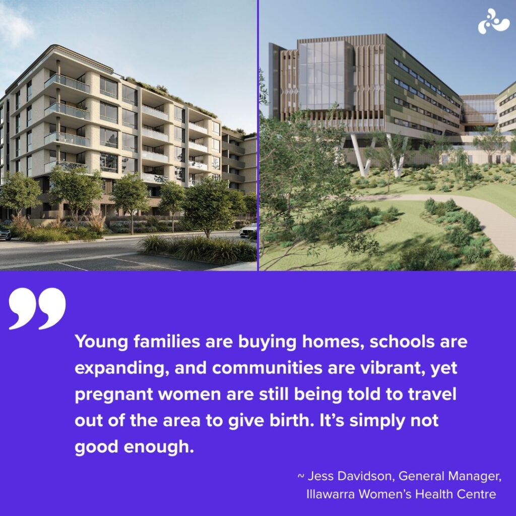 Housing surges ahead, but Shellharbour Hospital is still set to open without birthing suites